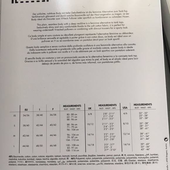 💫SOLD💫NWT | Wolford | Jamaica White tank body S - Picture 7 of 7